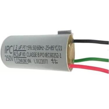Imagem de Capacitor P/ Ventilador 3 Fios 3 + 4,5uf 250v 50/60hz Ipc