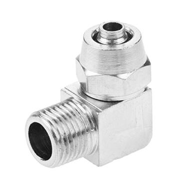 Imagem de 1/8"1/4" 3/8"1/2" thread o cotovelo pneumático encaixes rápidos conector de acoplador de acoplador de acoplador rápido Adaptador de conector 4mm-12mm YYDFPIIA (Color : PL6 01)