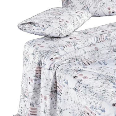 Imagem de Jogo De Cama Lençol Casal Sensuale Percale 200 Fios 4 Peças - Protea - 80% Algodão, 20% Poliéster
