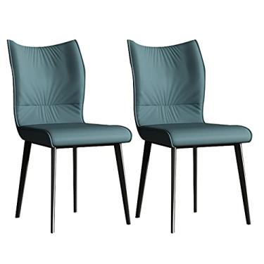 Imagem de Cadeira de jantar, cozinha, sala de jantar, móveis, cadeiras de jantar, cozinha, sala de jantar, cadeiras modernas, estofadas, macias, foscas, ecológicas, assento almofadado e pernas de aço carbono