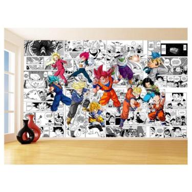 Imagem de Papel De Parede Dragon Ball Goku Vegeta Anime 3,5M Dbz184 - Você Decor