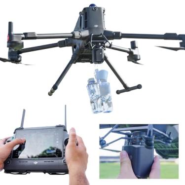 Imagem de LKTOP Matrice M350 RTK/400 Conta-gotas de carga útil para drone DJI M350/M400, sistema de lançamento de airdrop de 4 estágios, liberação de isca de pesca, acessórios de lançador de dispositivo de