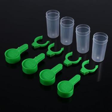 Imagem de Acouto 4 Peças de Bebedouro Multifuncional para Animais de Estimação e Clipe de Alimentador de Alimentos para Pássaros Pequenos - Papagaios, Periquitos, Calopsitas Ideais - Dispensador Automático de