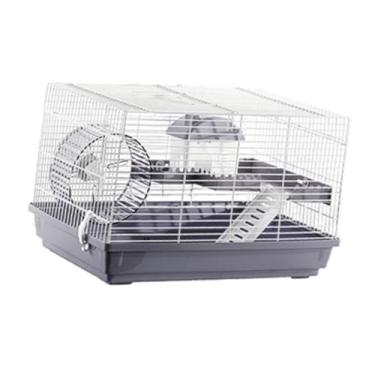 Imagem de Ｂｅｓｇａ Habitat Grande Gaiola de Hamster Portátil Hamster Enclosure, Casa de Ventilação Gaiola de Pequeno Animal para Porquinhos da Índia Coelhos Ouriço, Cinza