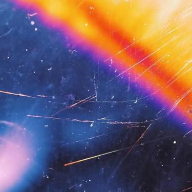 Imagem de Quadro Decorativo Holográfico com Texturas Grunge para Versatilidade Moderna 40x40cm