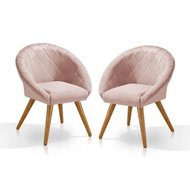 Imagem de Conjunto 2 Poltronas Lais Decorativas para Sala de Espera - Sonho da M