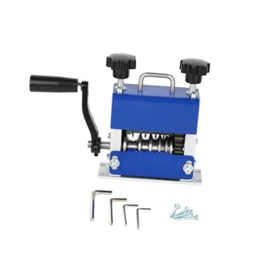 Imagem de Baoblaze Decapador de fios manual acionado por furadeira com manivela, portátil, para remover fios de cobre, com seis furos, Azul