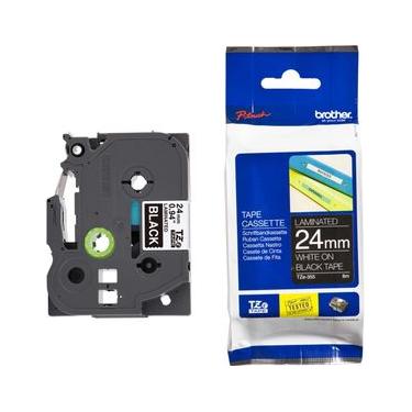 Imagem de Fita Brother TZE-355 24mm Branco/Preto