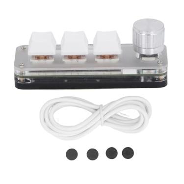 Imagem de LiebeWH RGB Mini Teclado de 3 Teclas Teclado Mecânico para Jogos Interruptor Vermelho para Casa, Industrial Com Cabo de Dados USB C Macro Pad Mini de 3 Teclas Mecânico para Jogos RGB Interruptor Vermelho para