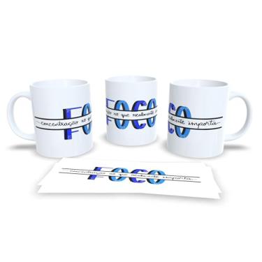 Imagem de Caneca de Cerâmica 325ml com Frase Inspiradora Amor, Branca com Design em Rosa e Preto (19929)