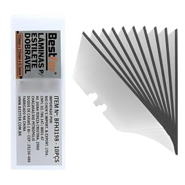 Imagem de Laminas Estilete 10 Peças Reposição Aço Afiada Profissional