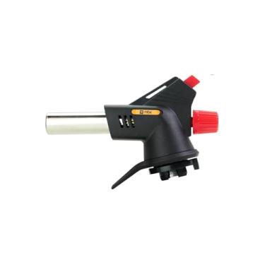 Imagem de Mini Maçarico Portátil a Gás com Acendimento Automático, Regulagem de Chamas, 12,5cm, 70g, Recarregável, para Culinária e Artesanato