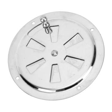 Imagem de POCREATION Tampa de Ventilação Redonda de 4 Polegadas, Grade de Ventilação Em Aço Inoxidável Marinho 316 Com Botão Lateral Ajustável, para Barcos Iates Marine Casa RV
