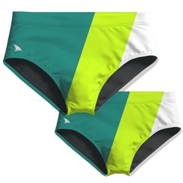 Imagem de COMBO PAI E FILHO SUNGA TECH WAVE COM FORRO E PROTEÇÃO UV 50+ CORES (VERDE, GG e 2)