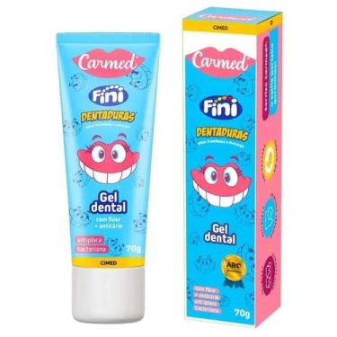 Imagem de Gel dental carmed fini dentaduras com fluor 70g - Cimed