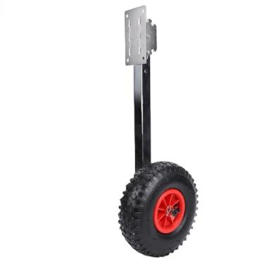 Imagem de GLOGLOW Rodas de Lançamento de Barco, Carrinho de Popa de Aço Inoxidável Marinho para Barcos Infláveis ​​Jon Boats Dinghy na Praia Areia Grama/iate Série