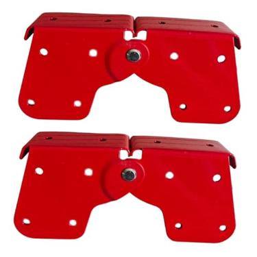 Imagem de Baoblaze Conjunto de 2 dobradiças para escada de sótão, substitui peça para escada dobrável tripla, Dobradiça Plana