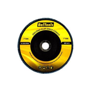Imagem de Disco Flap Cônico 7 Polegadas Para Metal Grão 80 Beltools