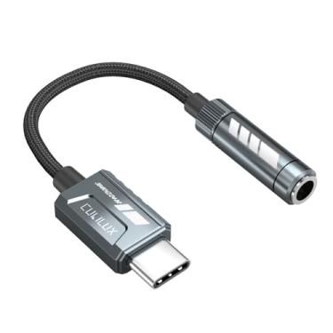Imagem de Cubilux Adaptador de fone de ouvido USB C de 384 kHz/24 bits, conversor de microfone TRRS tipo C para 3,5 mm, adaptador de áudio compatível com iPhone 17/16/15, iPad Pro 13/12.9/11, iPad Air 13/11