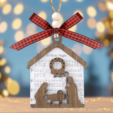 Imagem de Enfeites de Natal religiosos para mulheres - enfeite de cerâmica para decoração de árvore de Natal de presépio - Presentes cristãos
