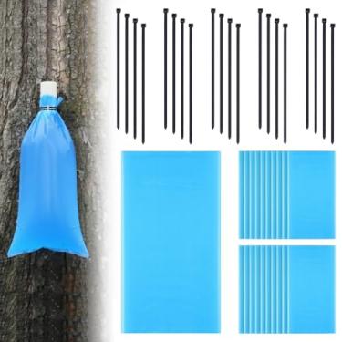 Imagem de SATINIOR Conjunto de 20 conjuntos de kit de batida de xarope de bordo inclui 20 sacos de saco de seiva de 4 galões e 40 abraçadeiras resistentes para especialistas ou iniciantes, suprimentos de