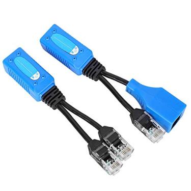 Imagem de Sonew 2pcs RJ45 Splitter Adaptador POE Kit de Cabo de Alimentação para Câmeras de Segurança IP Pontos de Acesso Sem Fio