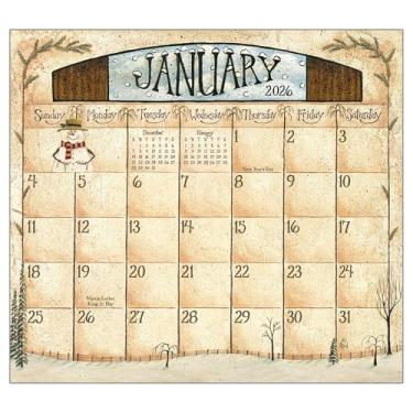 Imagem de Legacy Publishing Group 2026 calendário magnético agenda 12 meses bloco organizador 21,6 x 24 cm arte popular