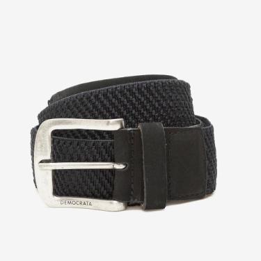 Imagem de Cinto Largo Denim Preto - Democrata, 100
