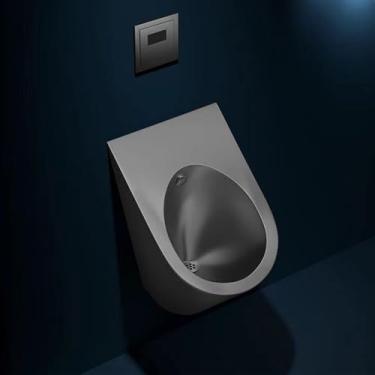 Imagem de pcagfaajmh Mictório, mictório de aço inoxidável 304, mictório de banheiro masculino montado na parede, vaso sanitário adulto doméstico/comercial, sensor inteligente, mictório de vaso sanitário público
