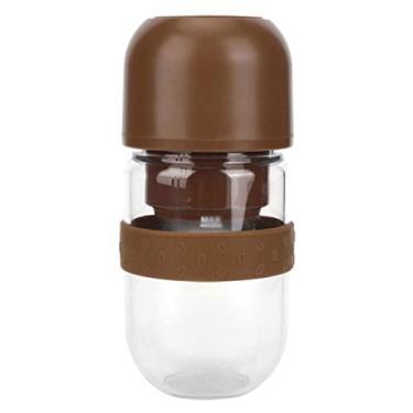 Imagem de Máquina de café 330 ml 2 em 1 automático elétrico moedor de café copo de suco, carregamento USB, máquina de café portátil