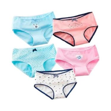 Imagem de Calcinhas De Algodão plus Size Para Mulheres, 5 Peças, Estampa De Dese