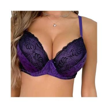 Imagem de Sutiã Sexy De Renda Com Efeito Push up Para Mulheres, Confortável E Fa