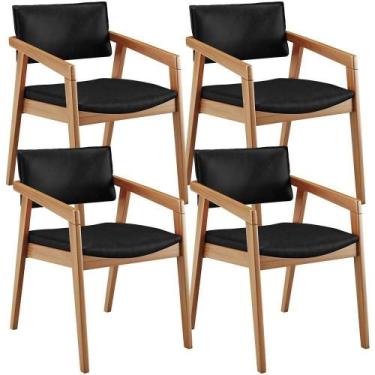 Imagem de Kit 04 Cadeiras Para Sala De Jantar Estar Living Giorgia B04 material 