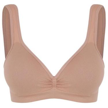 Imagem de sutia top daily trifil 3294 com bojo sem costura original, Macadâmia, 