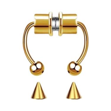 Imagem de Anel De Nariz Falso Para Mulheres, Clip De Septo Sem Perfuração, Joias