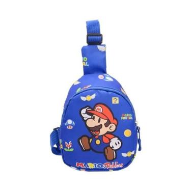 Imagem de Bolsa Transversal Infantil Super Mario, Bolsa De Peito Com Desenho Ani