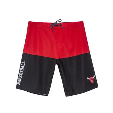 Imagem de Boardshort Sintético Masculino Sublimado Chicago Bulls Vermelho N697A - NBA