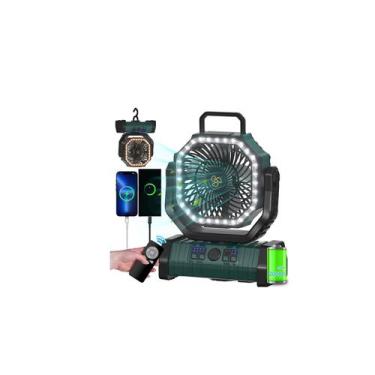 Imagem de Ventilador de acampamento ADUST, lanterna LED portátil de 20000mAh, ve