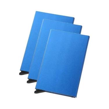 Imagem de Carteira Slim Masculina Em Alumínio Com Bloqueio RFID, Estojo Antifurt