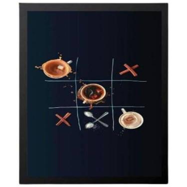 Imagem de Quadro Decorativo Jogo Da Velha Café