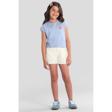Imagem de Shorts infantil menina em sarja Brandili -Natural-Feminino