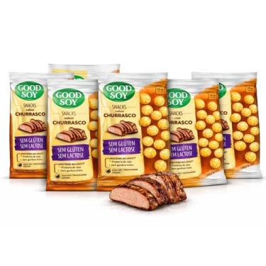Imagem de Kit 6 Snacks De Soja Goodsoy S/ Gluten Churrasco 25G