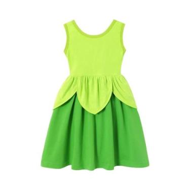 Imagem de Vestido De Princesa De Verão Para Meninas, Fantasia De Rapunzel Elsa A