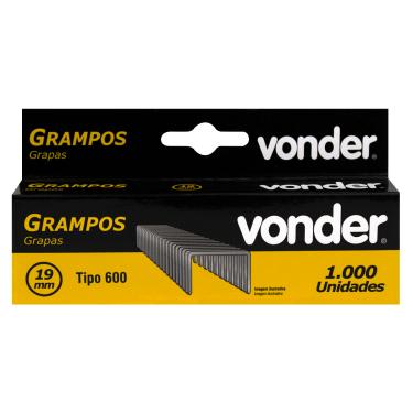 Imagem de Kit 2000 Grampos 19mm Para Grampeador Elétrico Vonder Gpe916