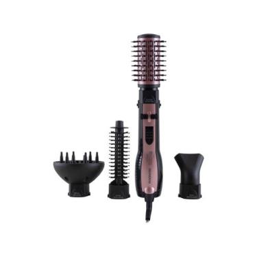 Imagem de Escova Giratória Secadora Alisa Modela Define 1200w Mondial, Rosé e Pr