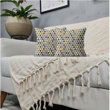 Imagem de Kit 1 Manta Para Sofá 2,40 X 1,80 + 2 Capas de Almofada Cor:09 - Dicaz