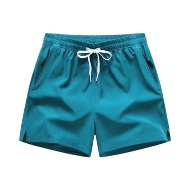 Imagem de Shorts Esportivos Masculinos Leves De Secagem Rápida Em Seda Gelada 3/