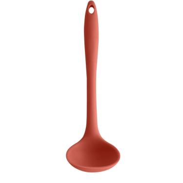 Imagem de Concha De Silicone Utensílio Cozinha Talher Sopa Feijão OU Terracota