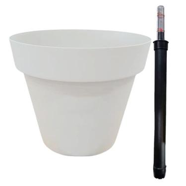 Imagem de Vaso Grande Redondo com Rodinhas para Plantas e Flores  Vaso Decorativ