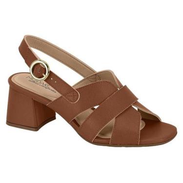Imagem de  Sandália Feminina Modare Salto Bloco Confortável  Fivela, Avela, 38